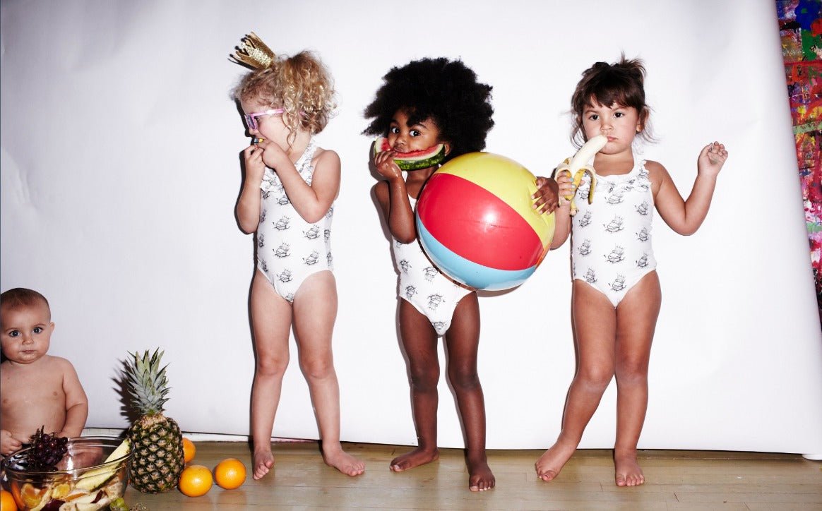 Girls Logo Swimsuit - Cabbages & Kings