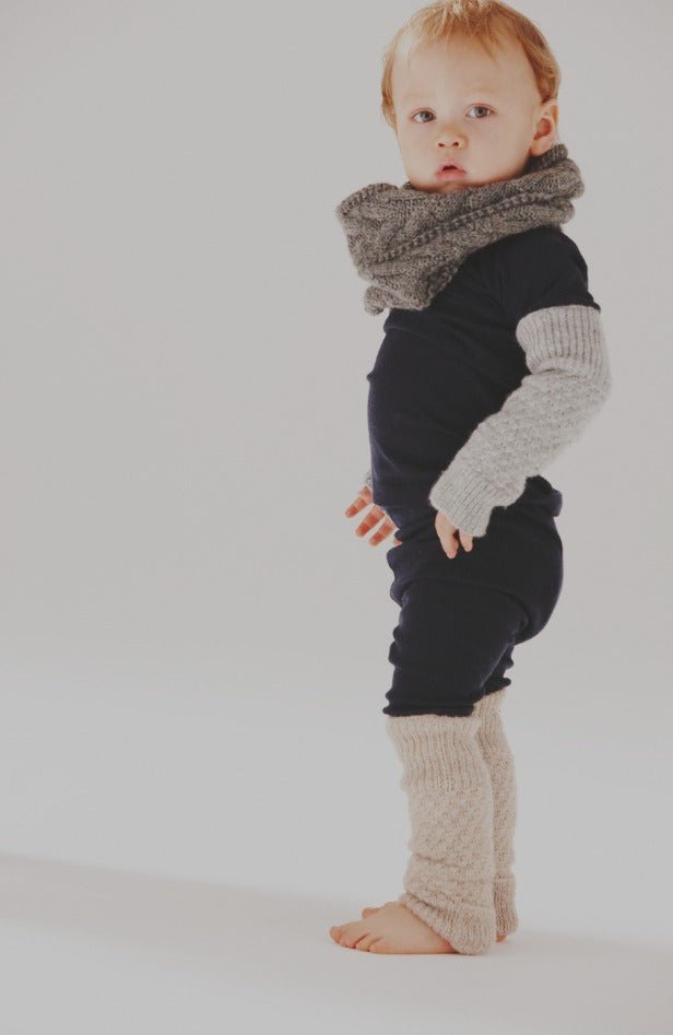 Hand - Knit Grey Leg & Arm Warmers - Cabbages & Kings