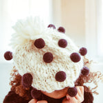 Hand - Knit Pom Hat - Cabbages & Kings