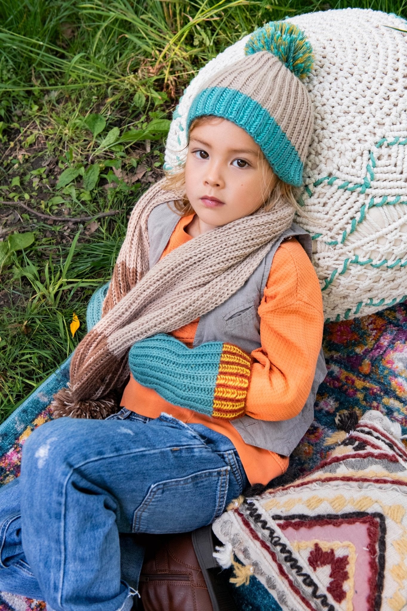 Nuevo Sprinkle Pom Scarf - Cabbages & Kings