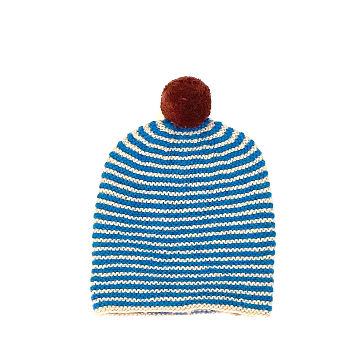 Striped Pom Hat