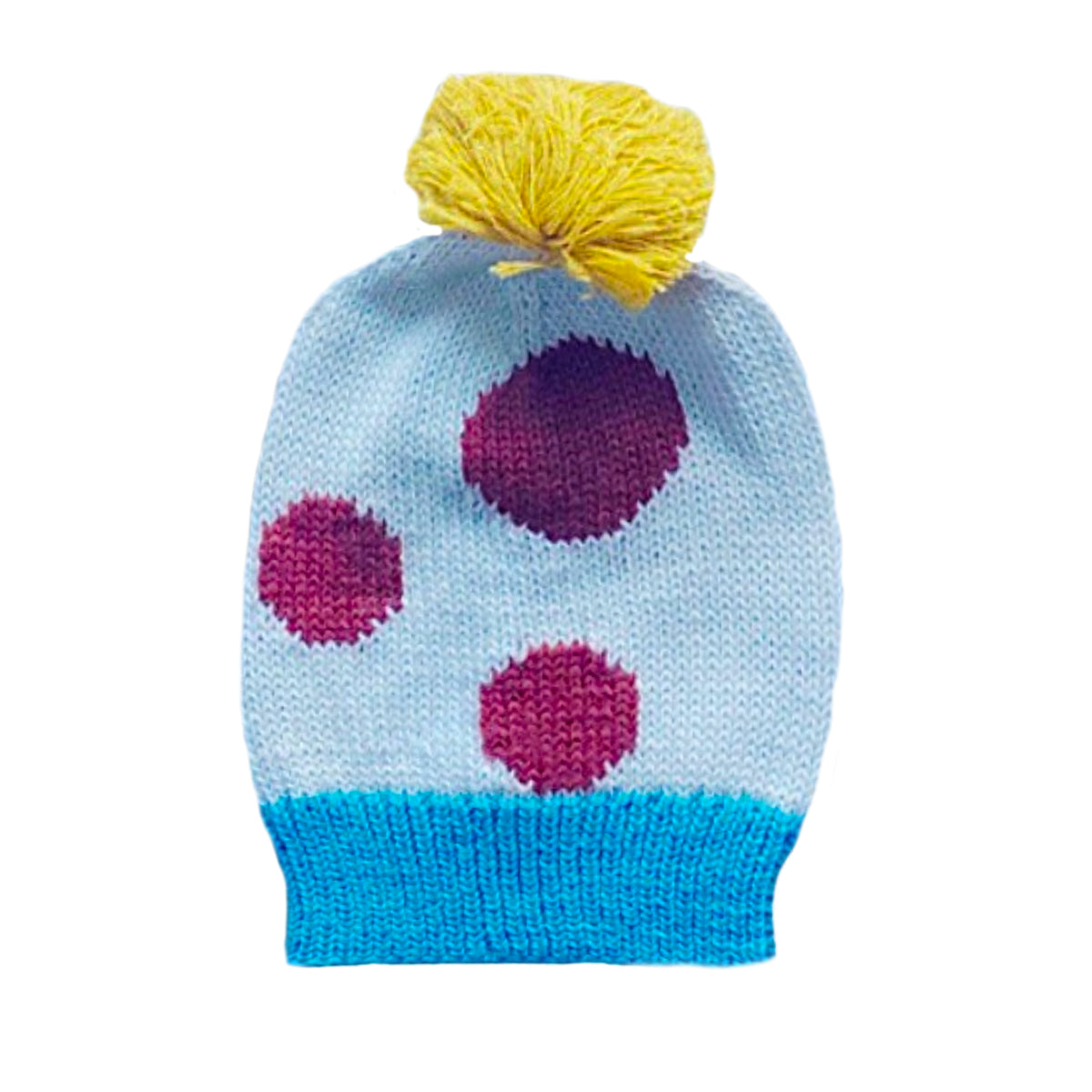 Polka Dot Pom Hat