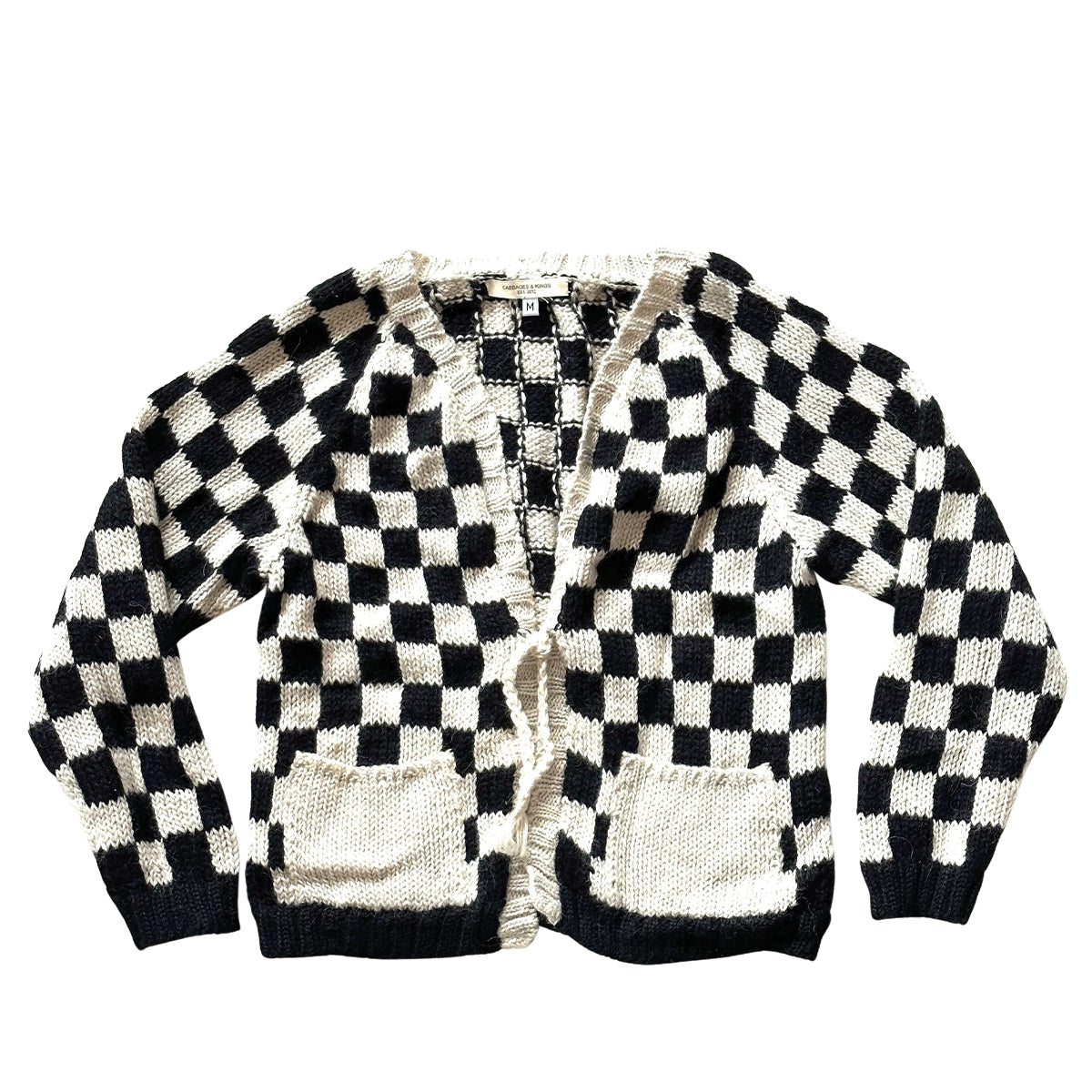 Checked Cardigan