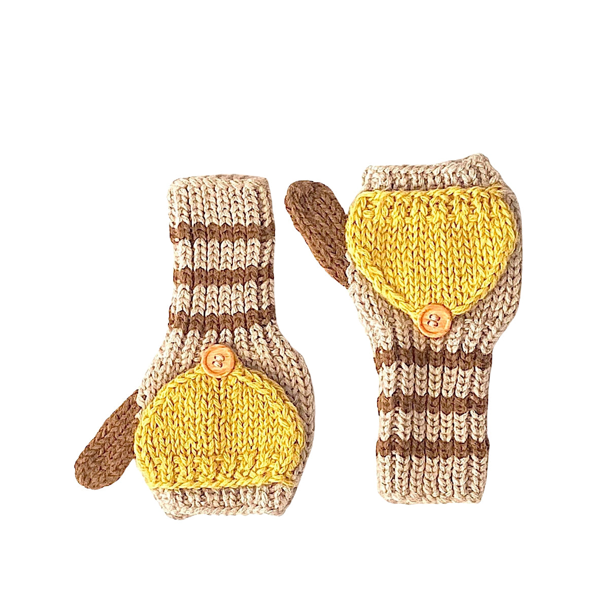 Kids Fingerless Fold-Over Mittens