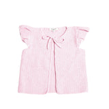 Ribbon Petal Cap-Sleeve Vest