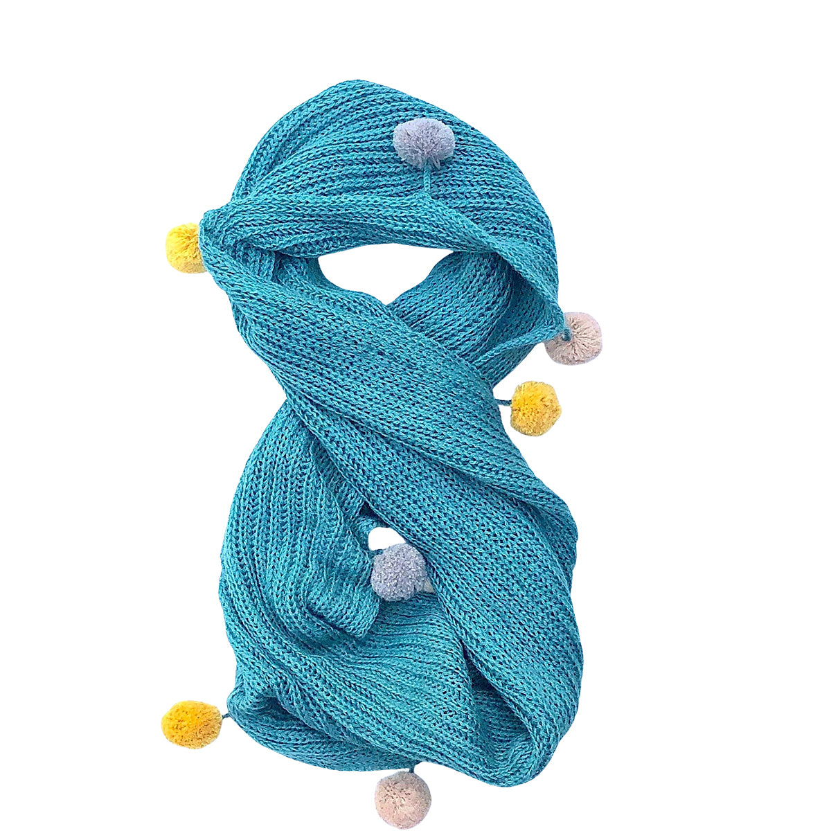 Double Wrap Pom Scarf