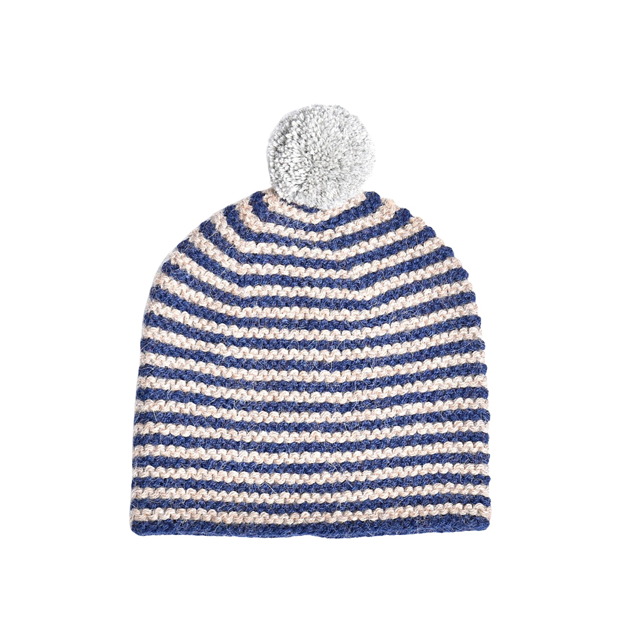 Striped Pom Hat