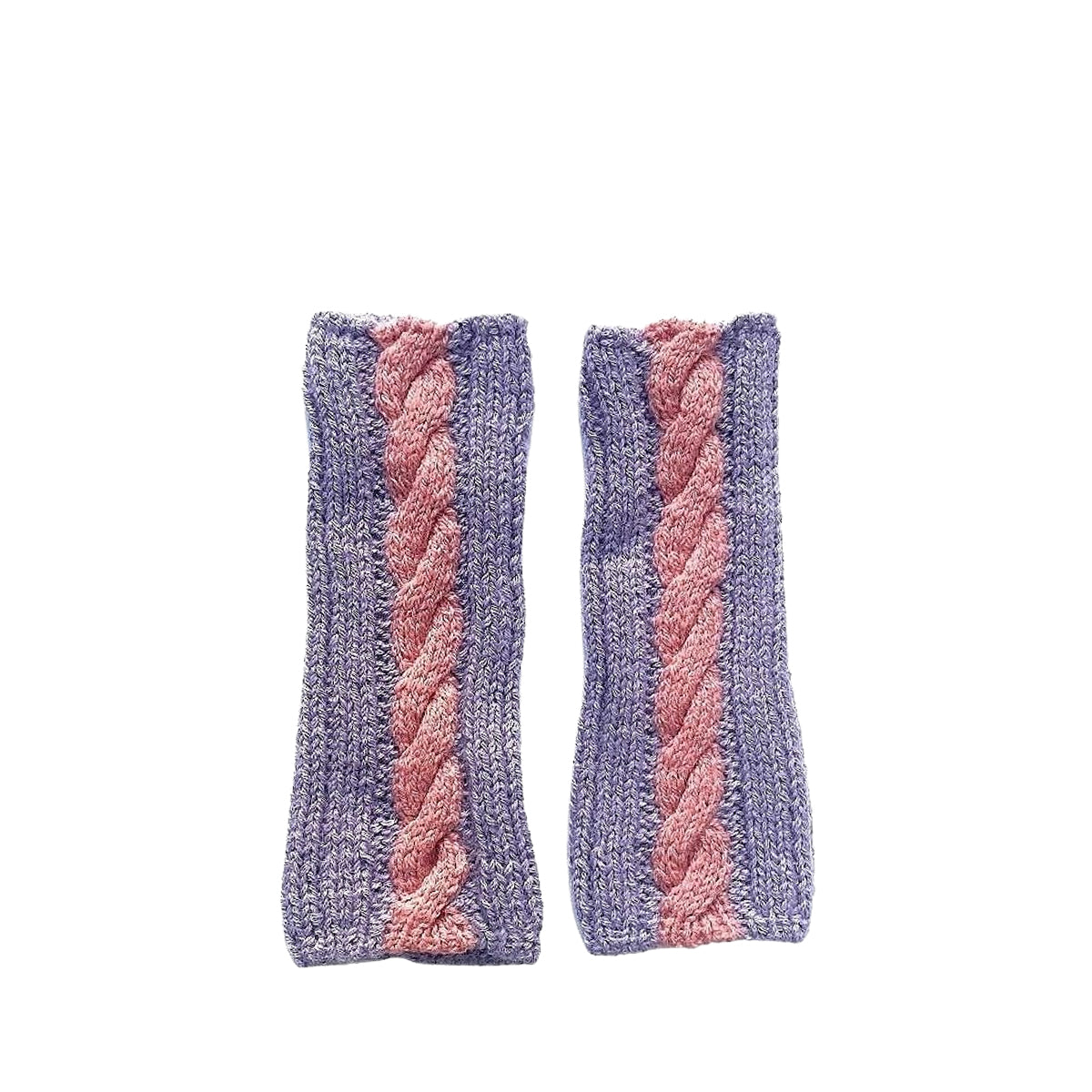 Women & Kids Cable Knit Fingerless Gloves