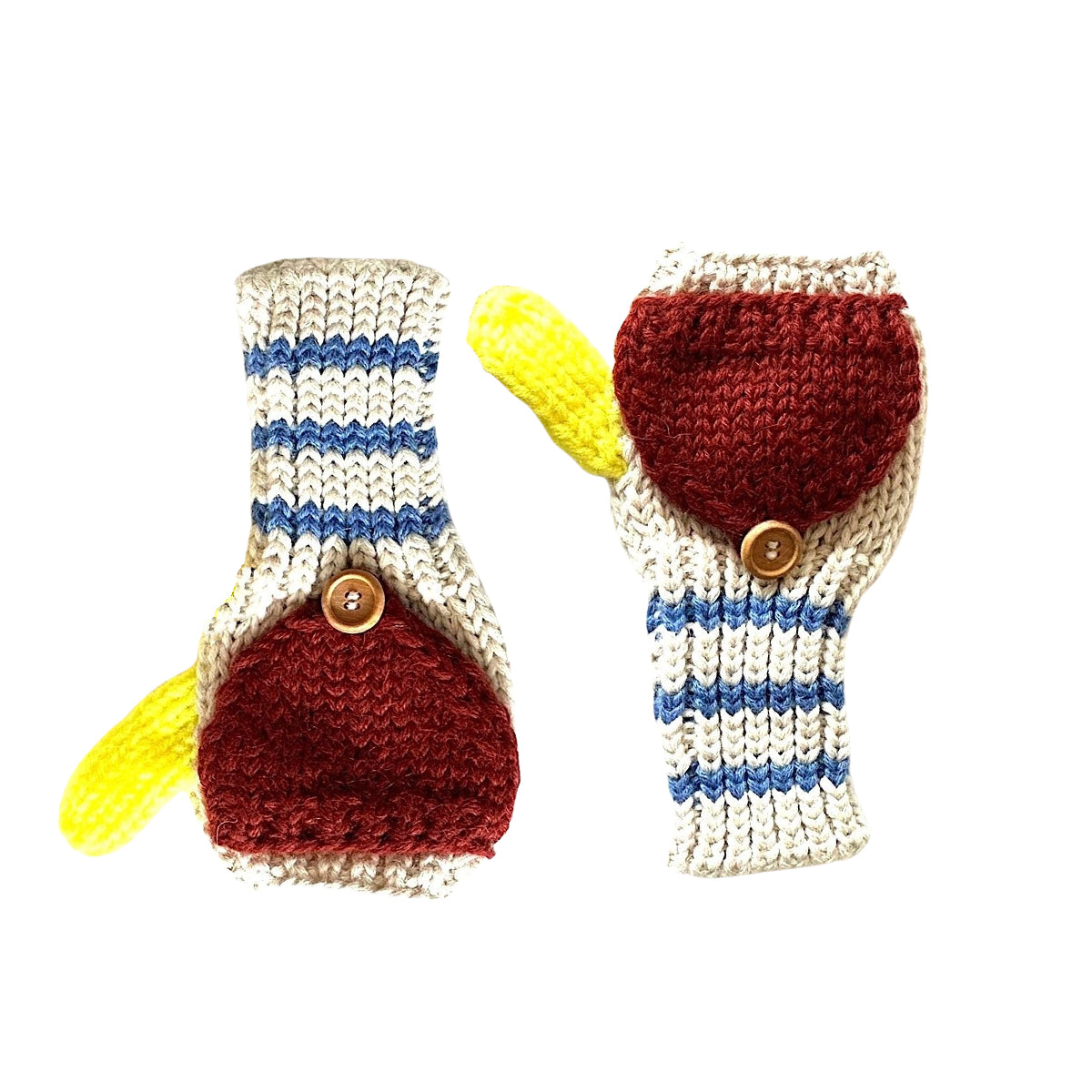 Kids Fingerless Fold-Over Mittens