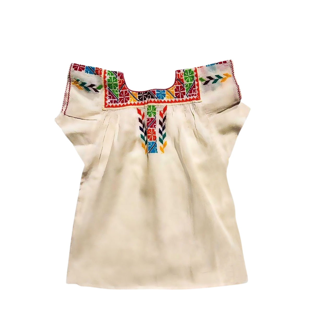 Hand Embroidered Scoop Blouse