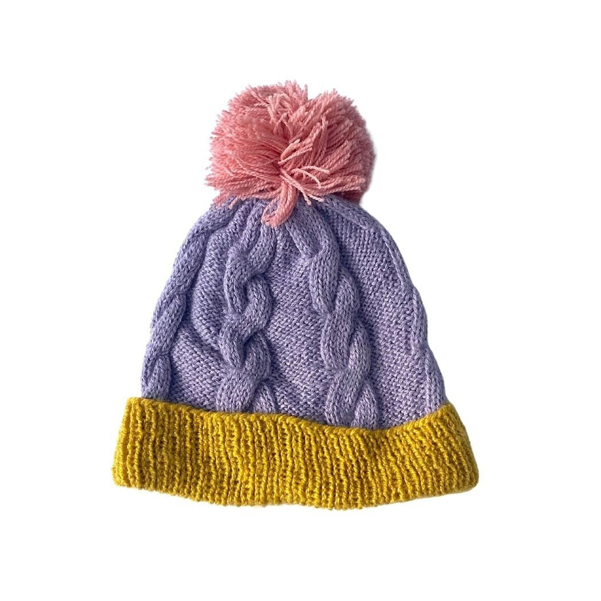 Cable Knit Pom Hats