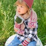 Striped Pom Hat