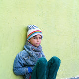 Alpaca Rainbow Striped Hat
