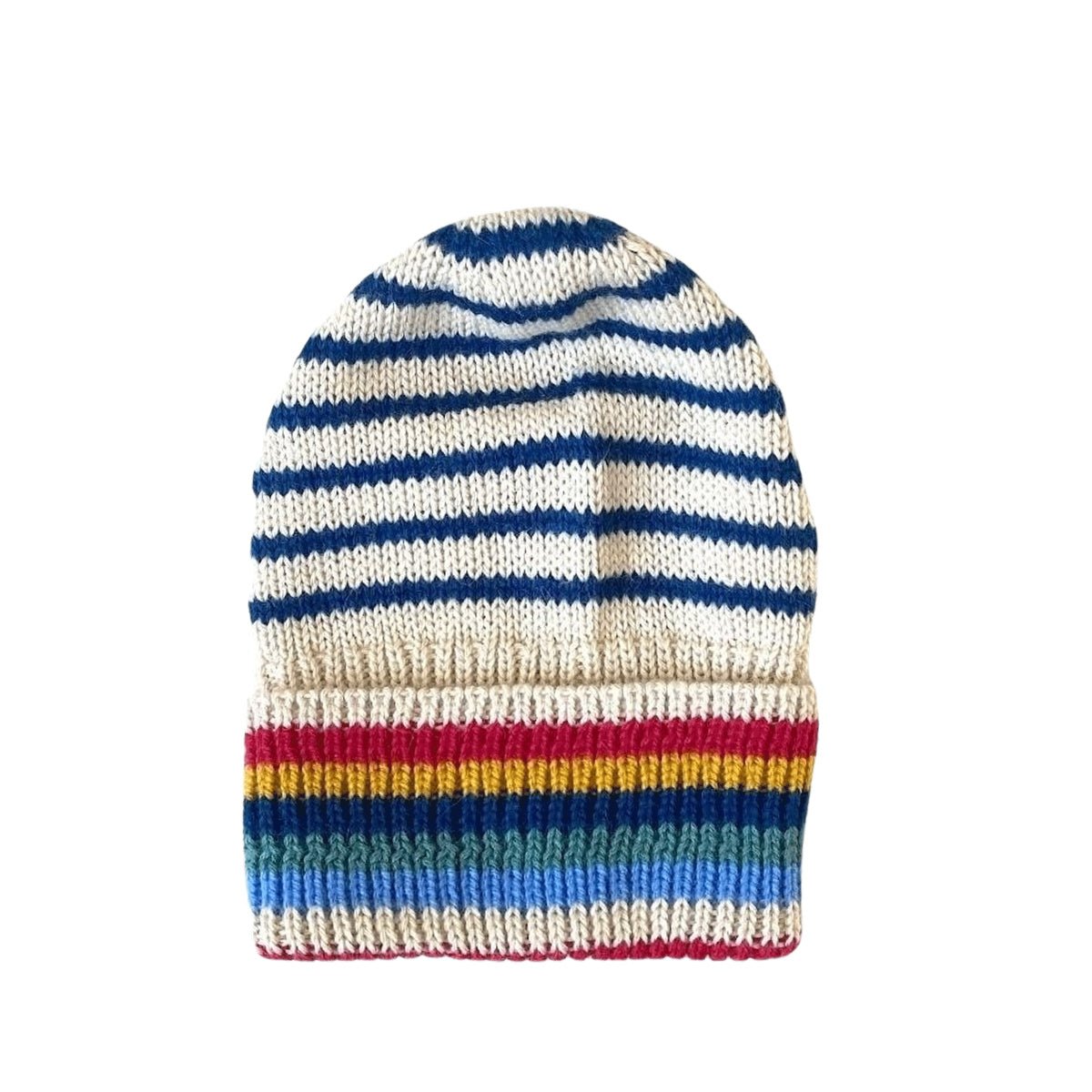 Alpaca Rainbow Striped Hat - Cabbages & Kings