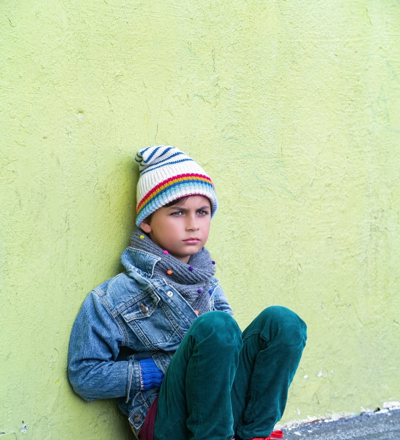 Alpaca Rainbow Striped Hat - Cabbages & Kings