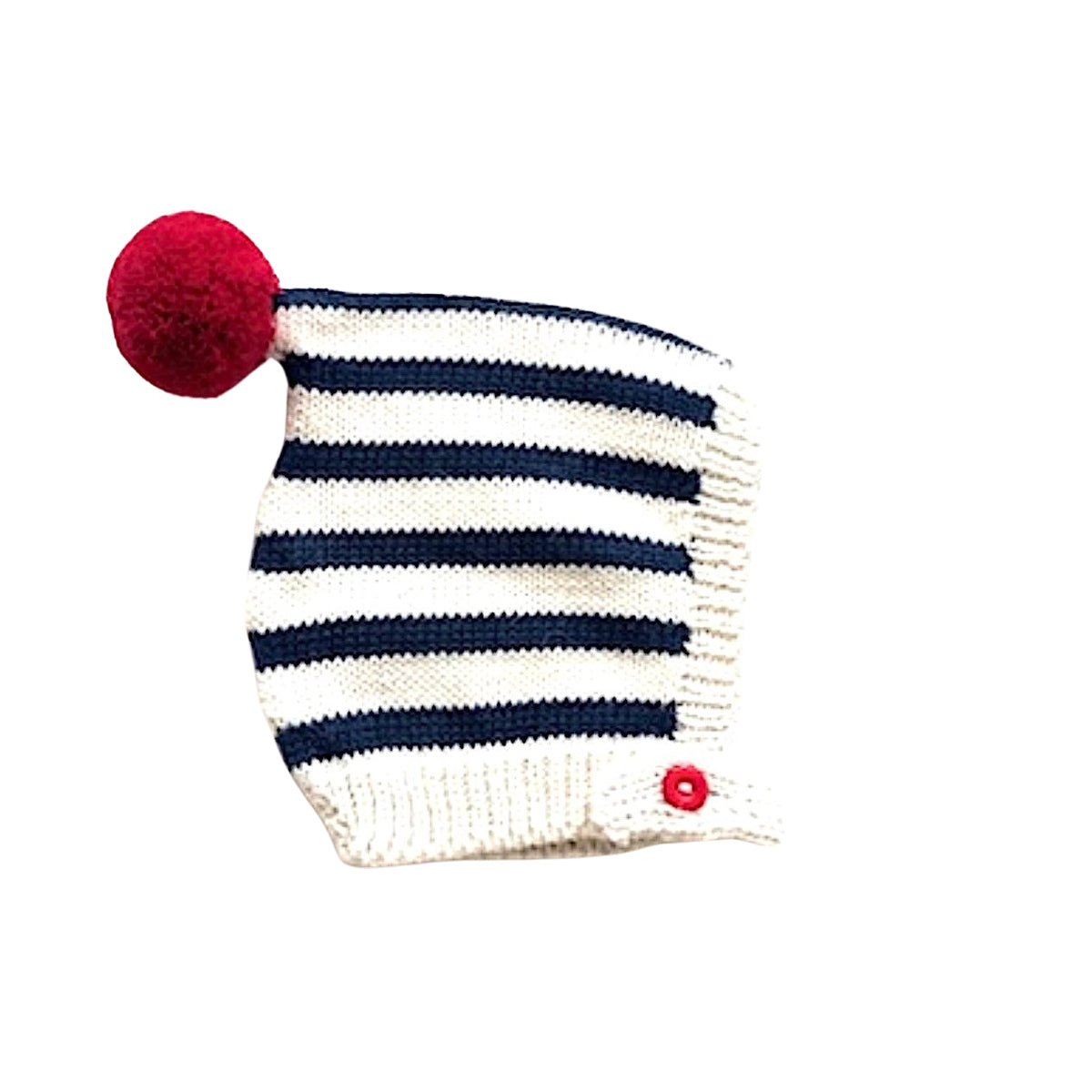 Buttoned Stripe Bonnet - Cabbages & Kings