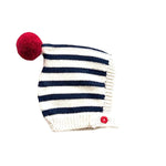 Buttoned Stripe Bonnet - Cabbages & Kings