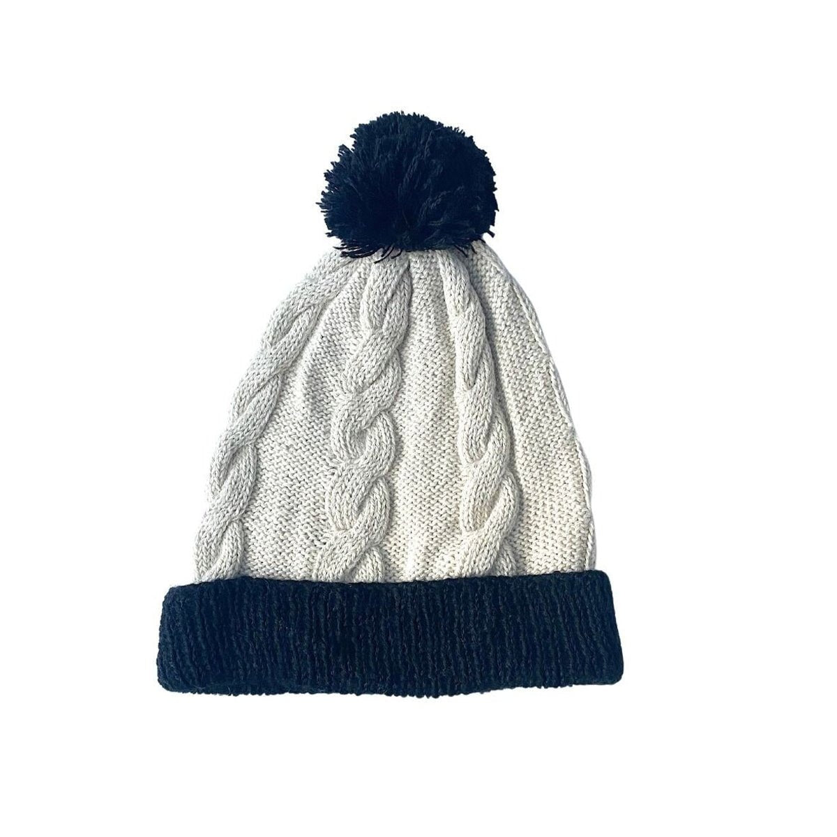 Cable Knit Pom Hats - Cabbages & Kings