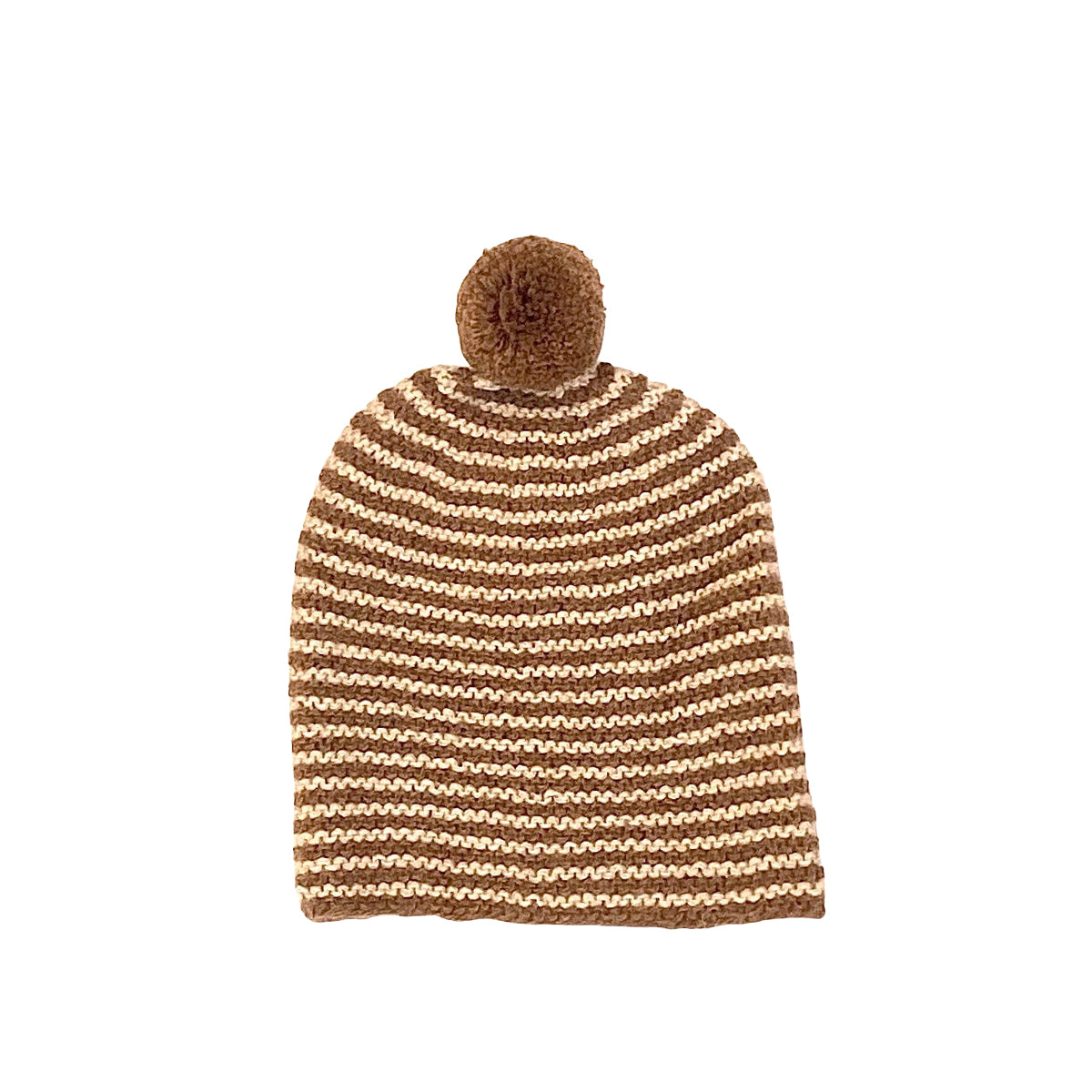 Striped Pom Hat