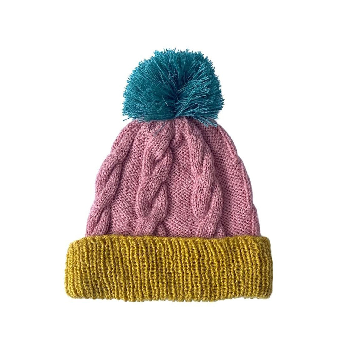 Cable Knit Pom Hats