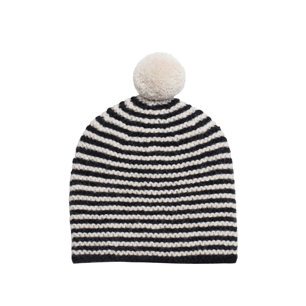 Striped Pom Hat