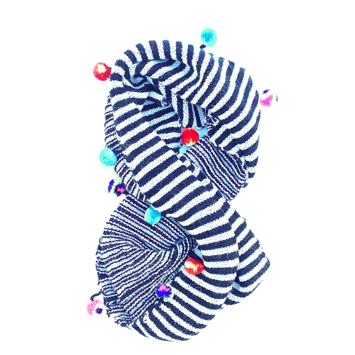 Double Wrap Pom Scarf - Cabbages & Kings