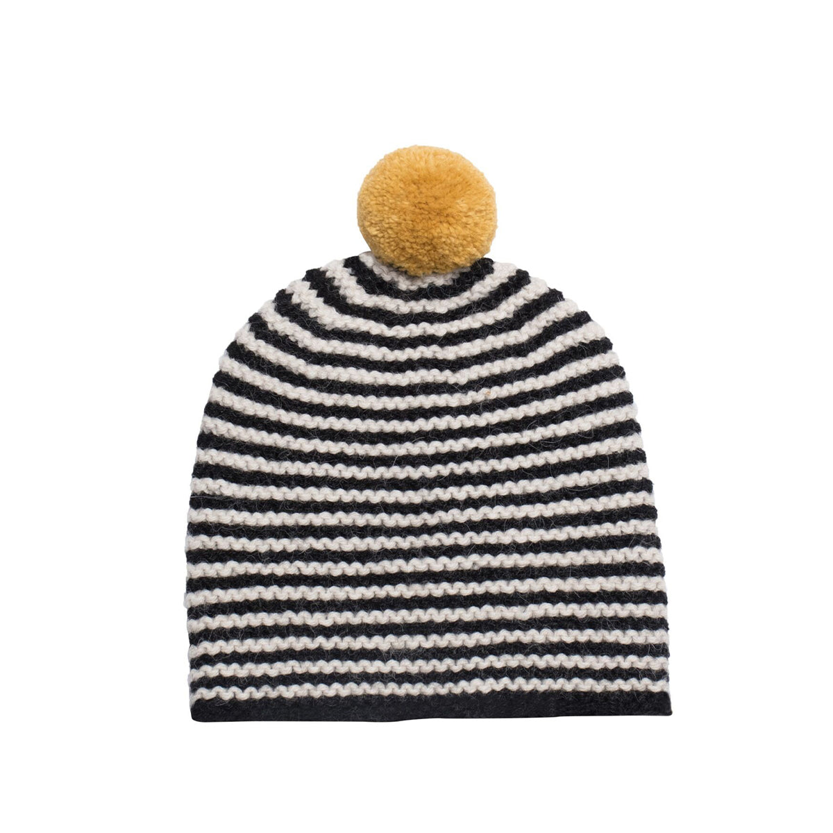 Striped Pom Hat