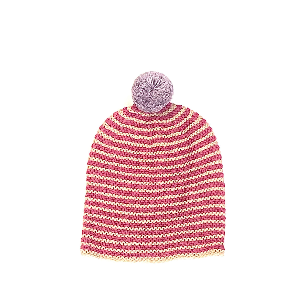 Striped Pom Hat