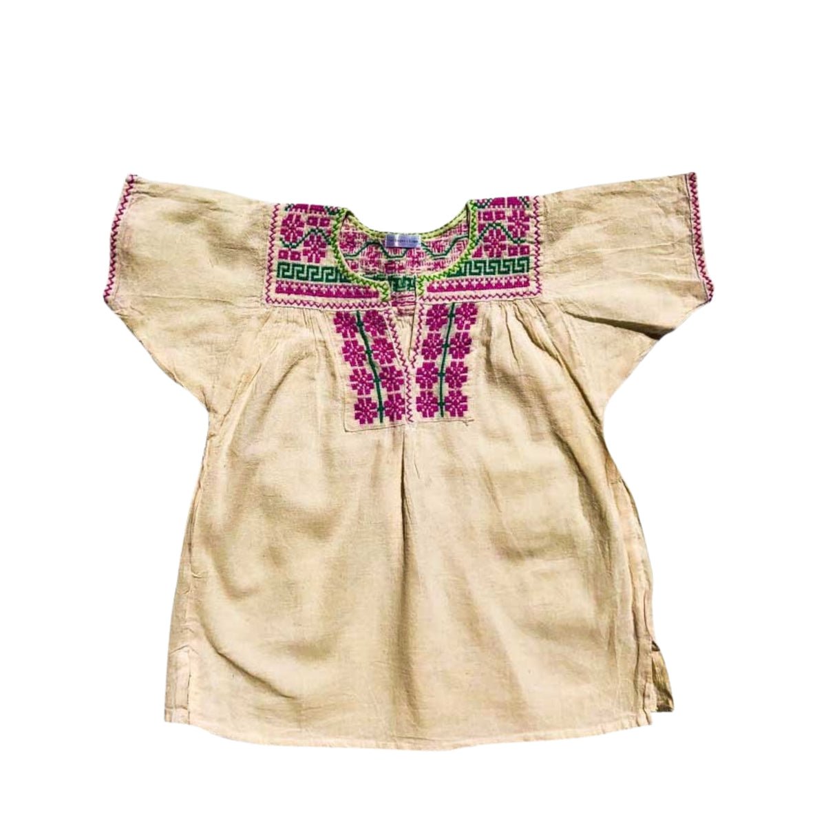 Hand Embroidered V - Tee Blouse - Cabbages & Kings
