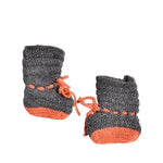 Hand - Knit Baby Tie Booties - Cabbages & Kings