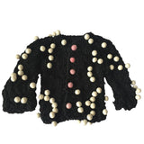 Hand - Knit Pom Cardigan - Cabbages & Kings