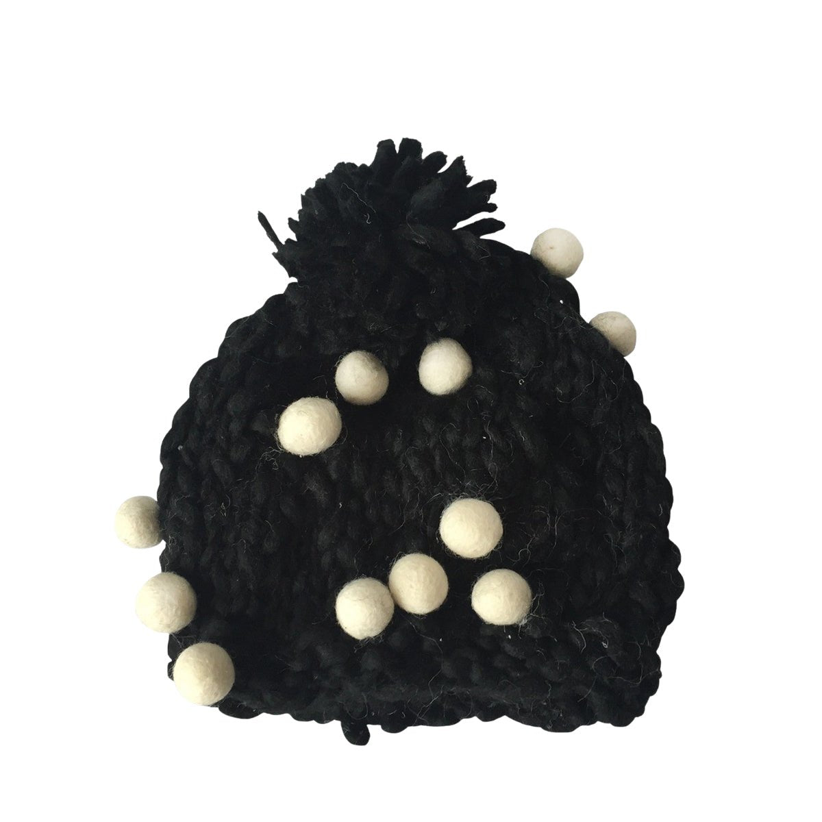 Hand - Knit Pom Hat - Cabbages & Kings