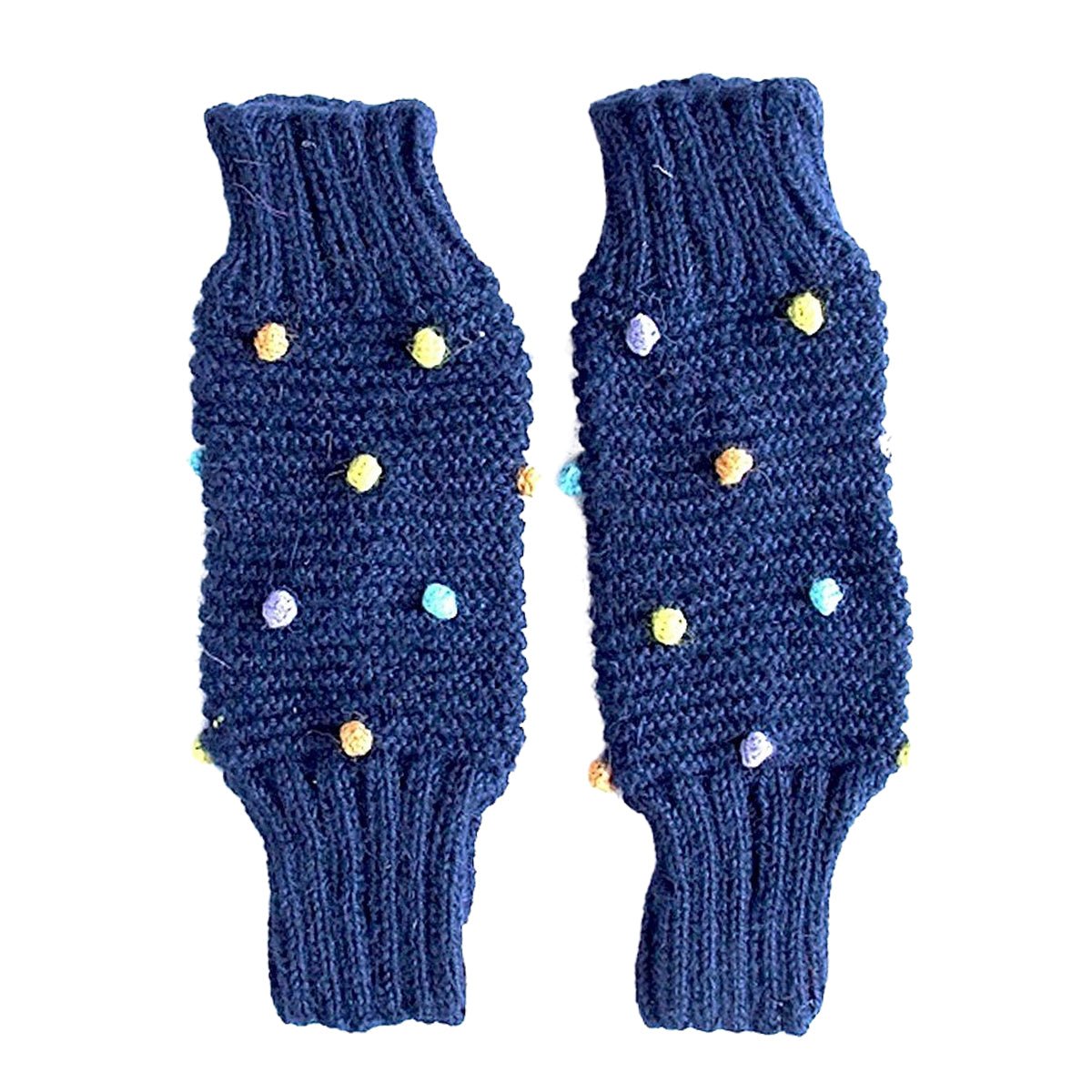 Hand Knit Pom Leg & Arm Warmers - Cabbages & Kings