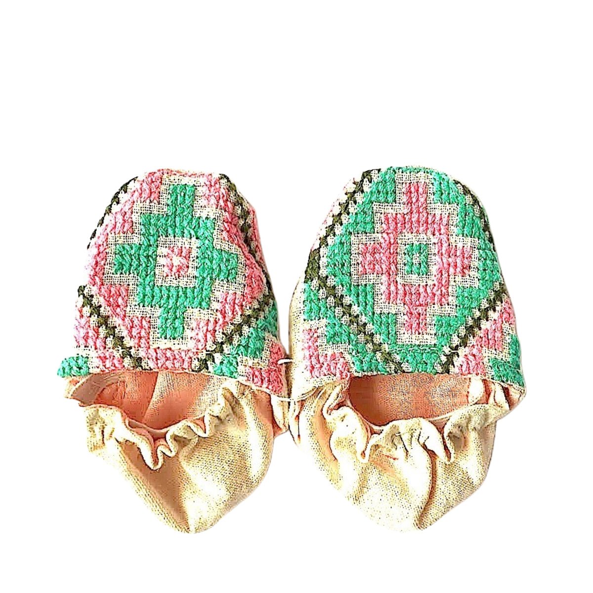 Handmade Embroidered Baby Shoes - Cabbages & Kings