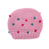 Alpaca Dotted Pom Hat