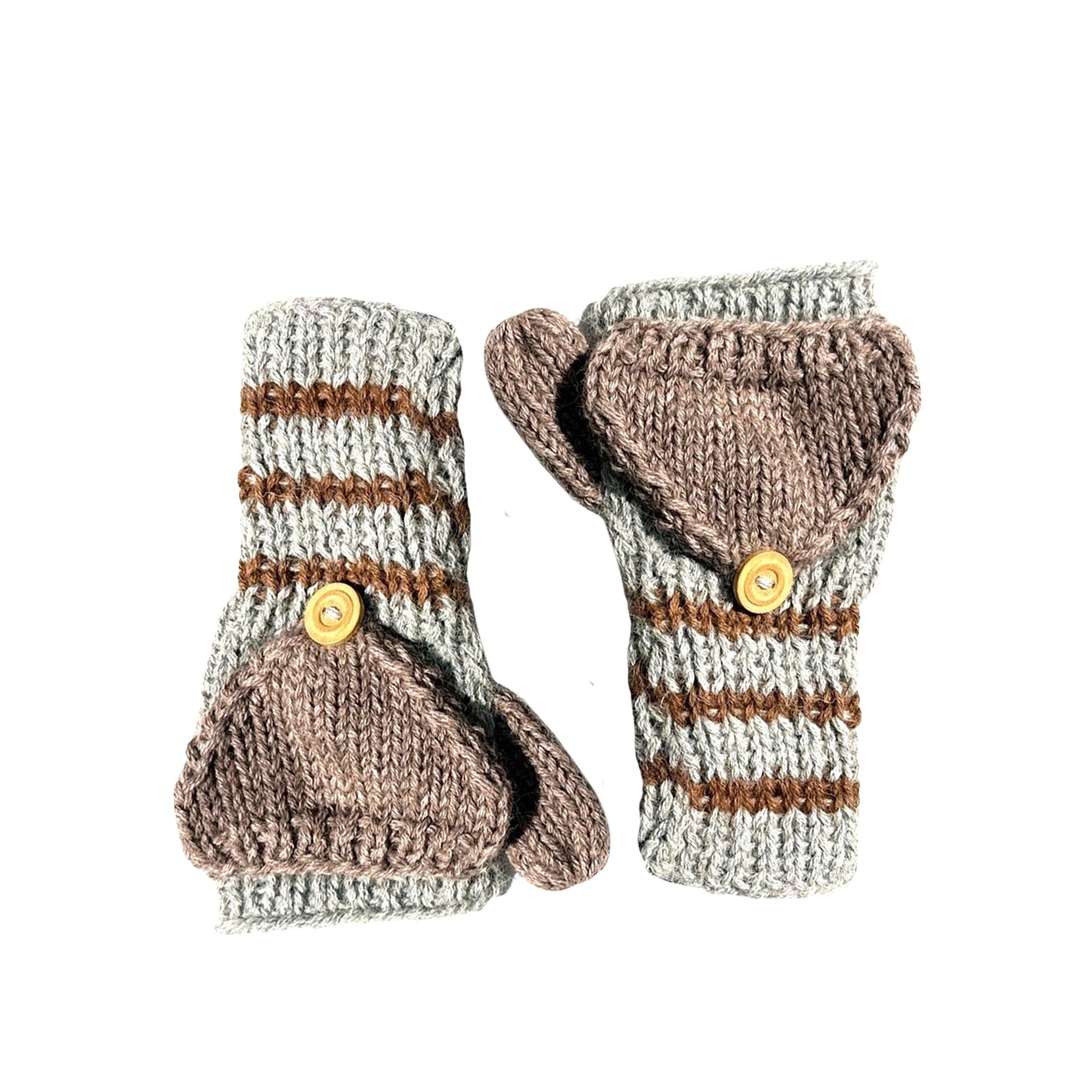 Kids Fingerless Fold-Over Mittens
