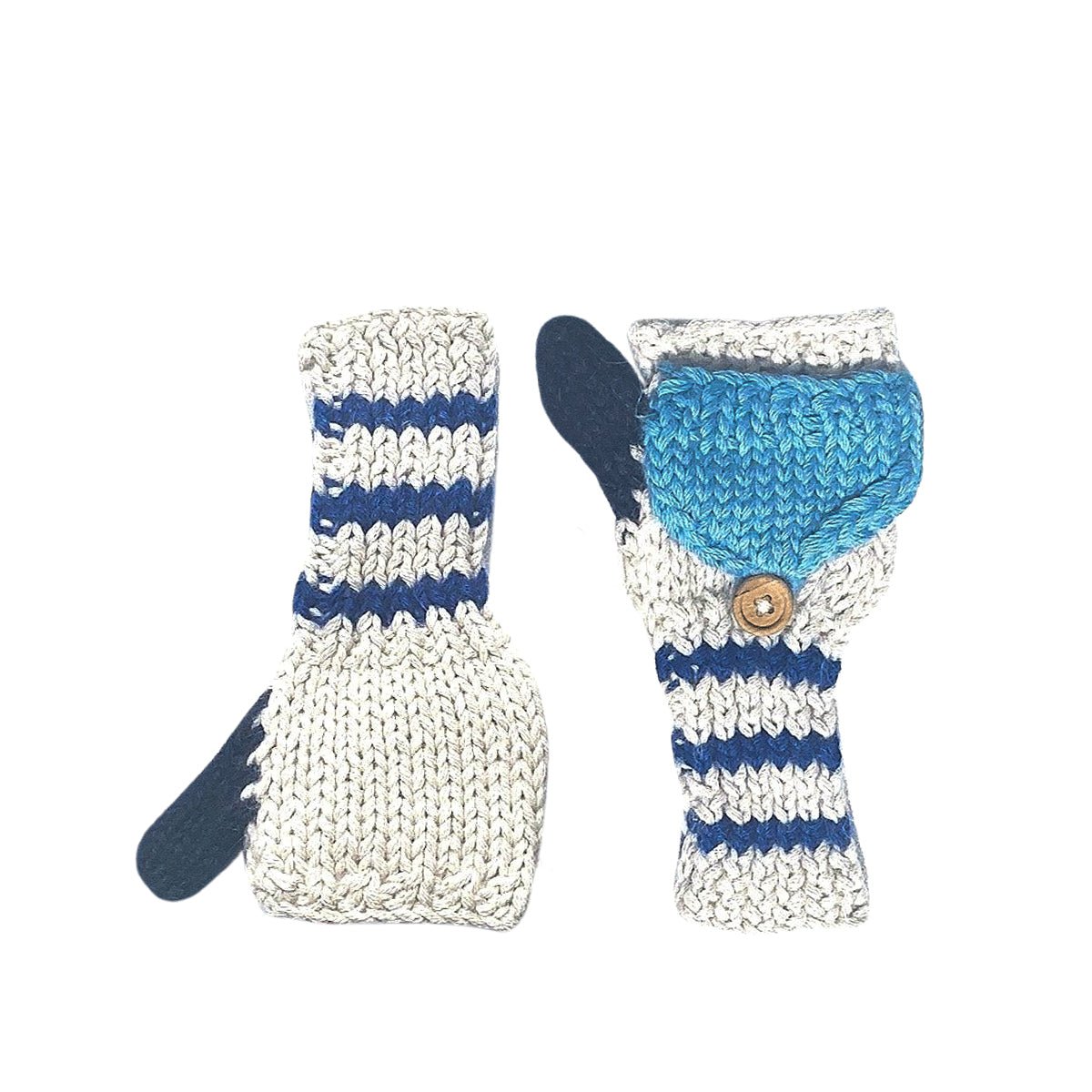 Kids Fingerless Fold - Over Mittens - Cabbages & Kings