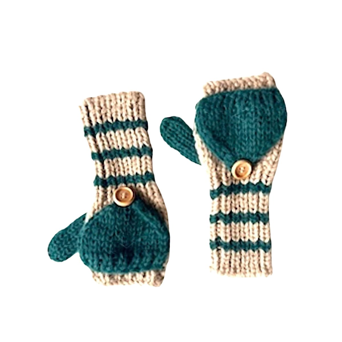 Kids Fingerless Fold - Over Mittens - Cabbages & Kings