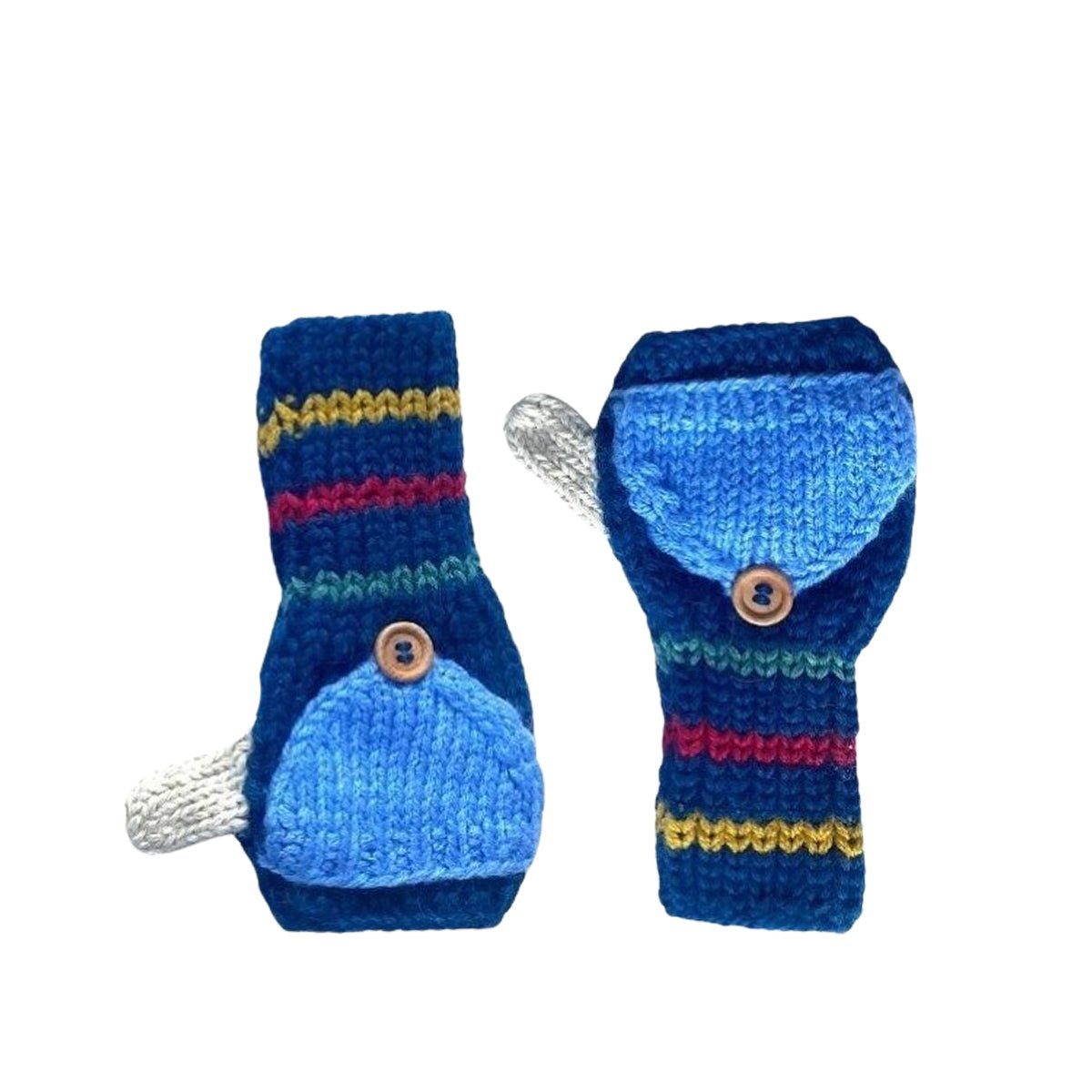 Kids Fingerless Fold - Over Mittens - Cabbages & Kings