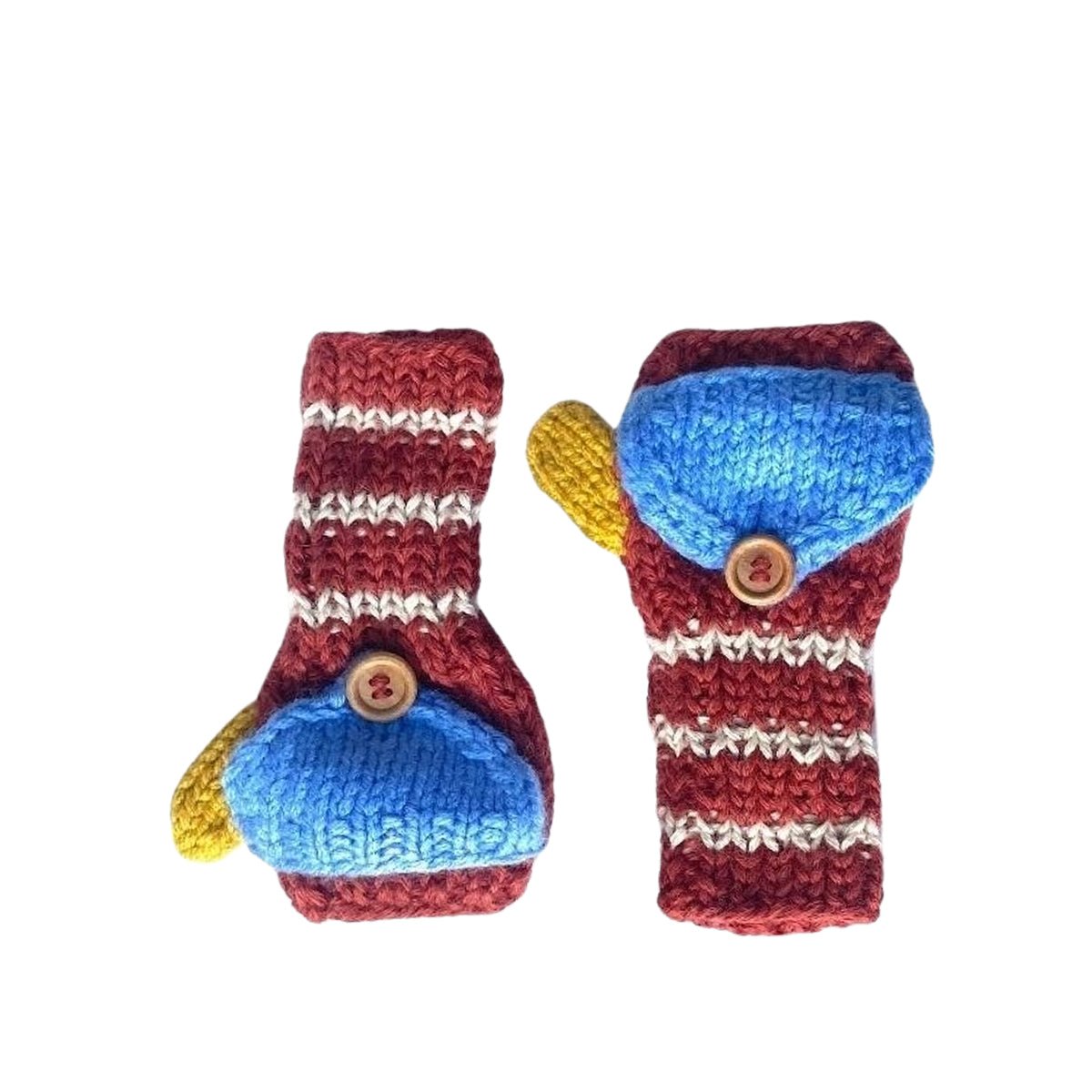 Kids Fingerless Fold - Over Mittens - Cabbages & Kings