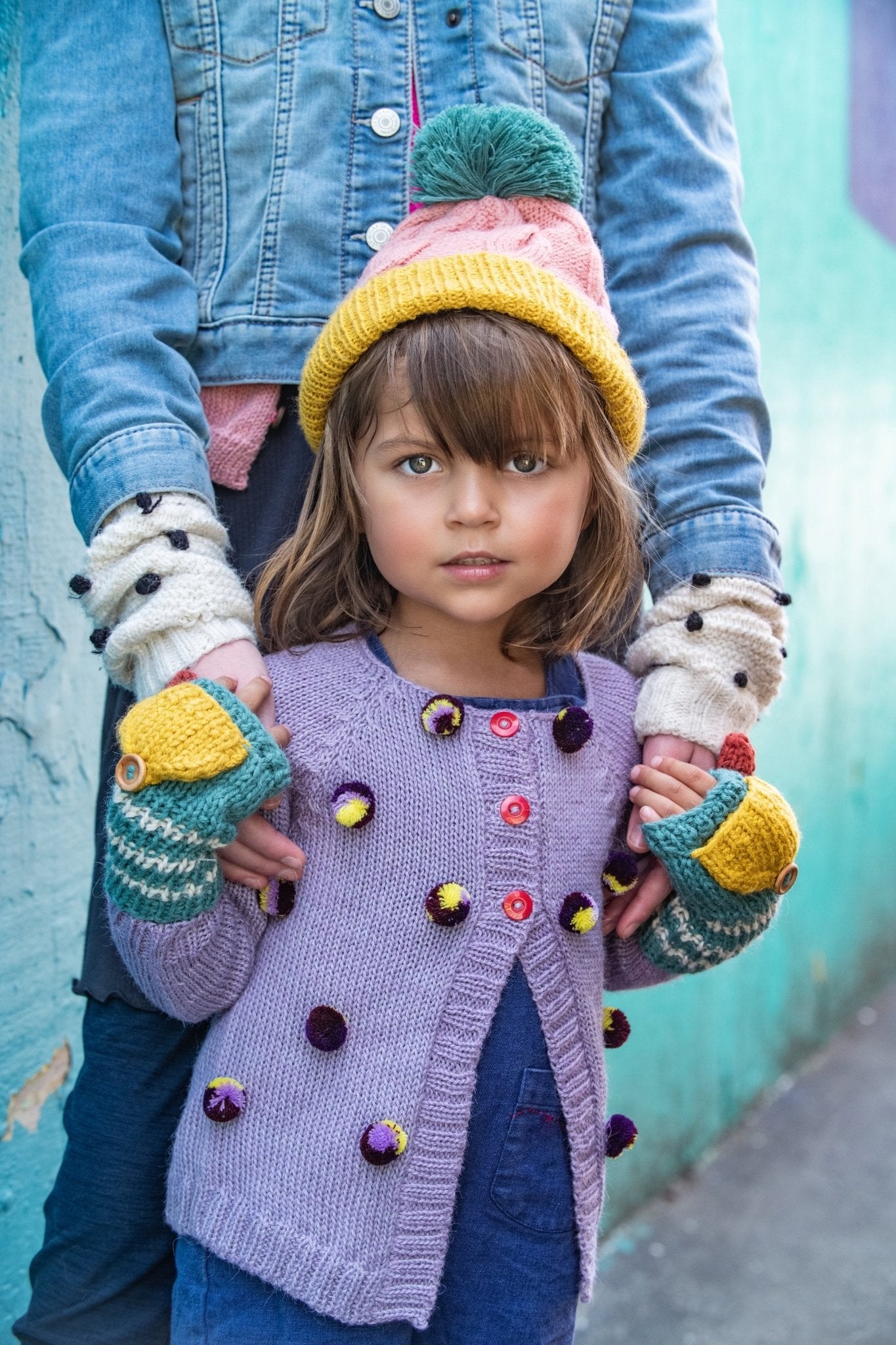 Kids Fingerless Fold - Over Mittens - Cabbages & Kings