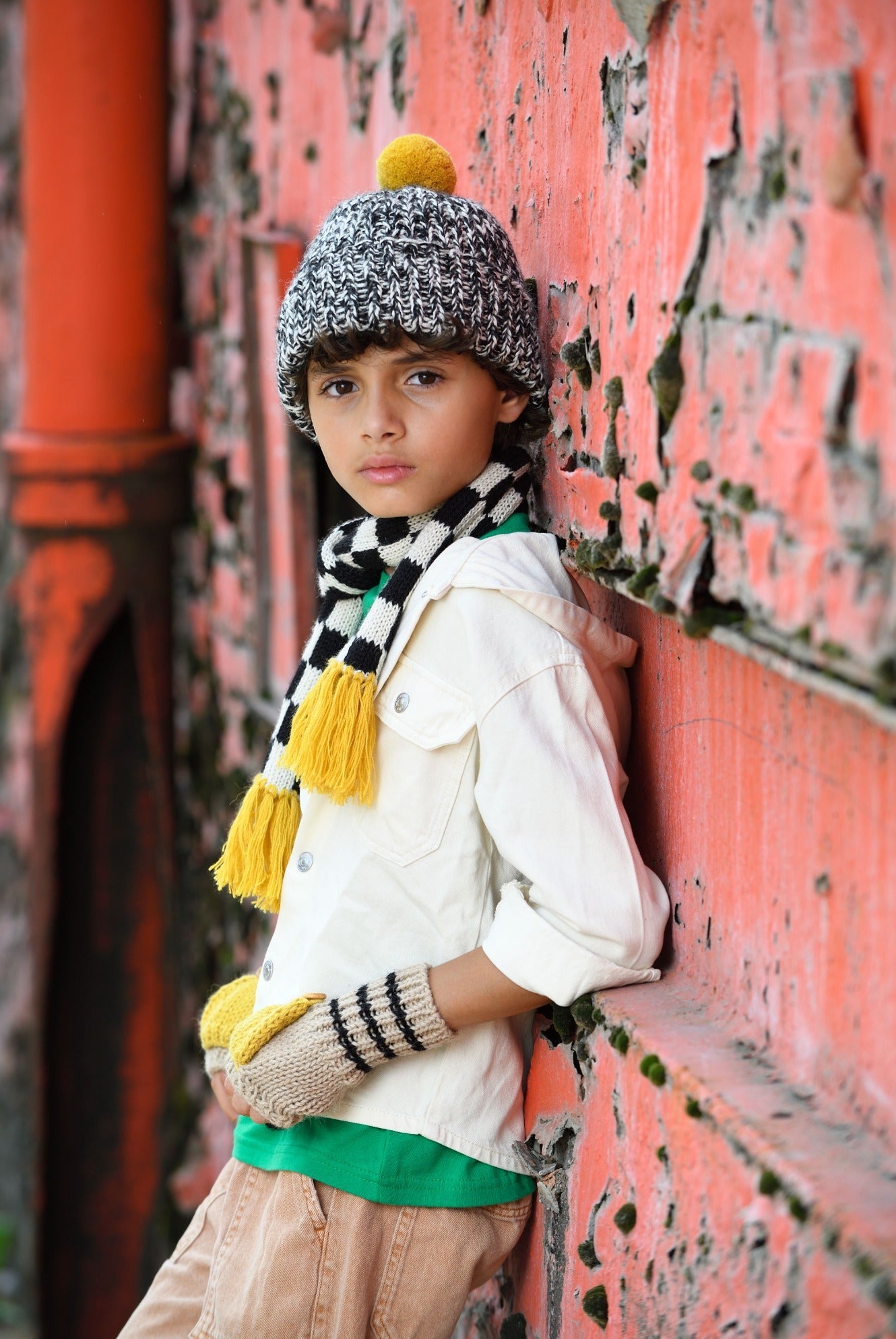 Kids Fingerless Fold - Over Mittens - Cabbages & Kings