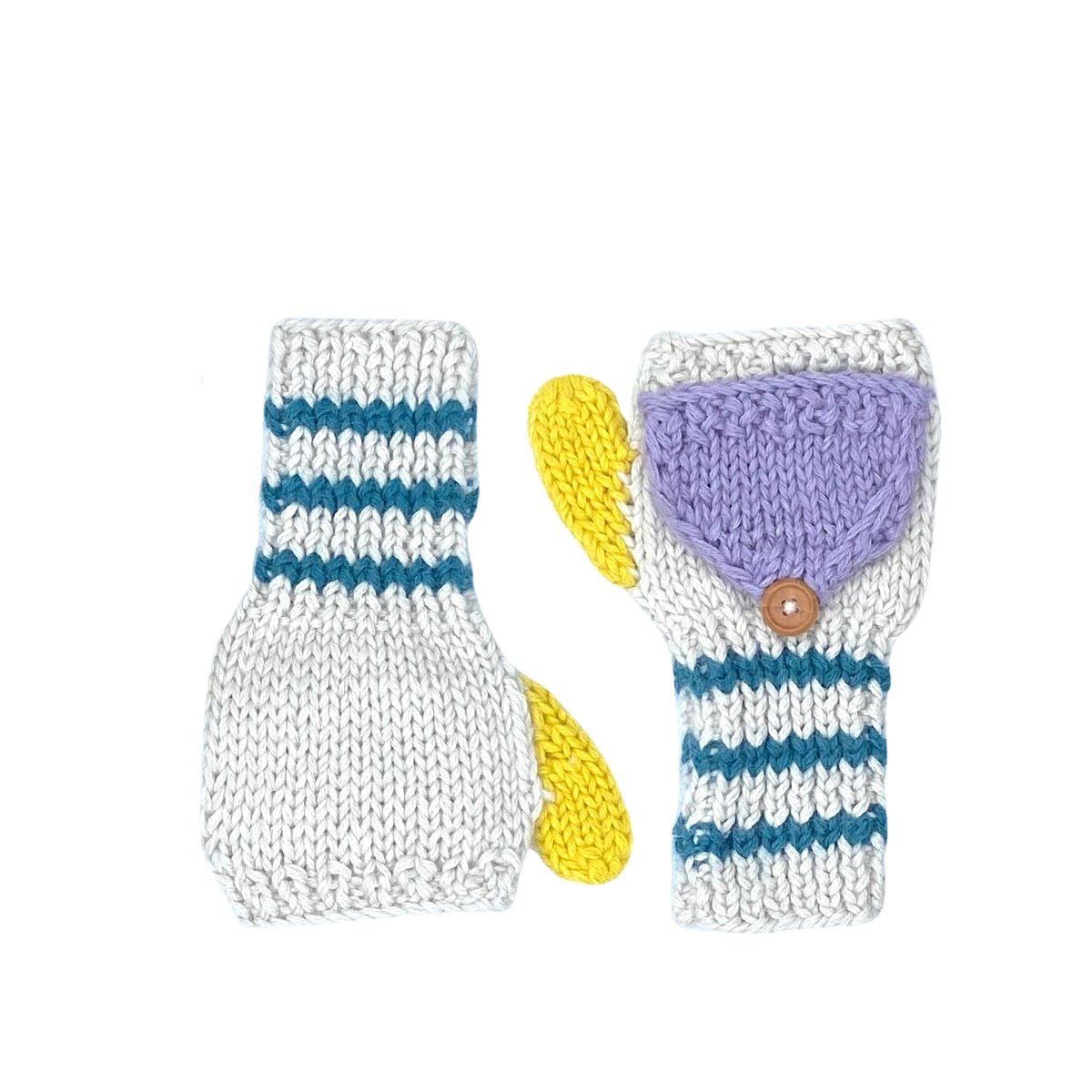 Kids Fingerless Fold - Over Mittens - Cabbages & Kings