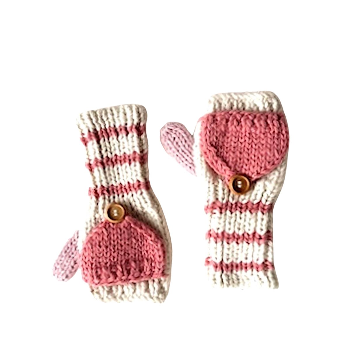 Kids Fingerless Fold - Over Mittens - Cabbages & Kings