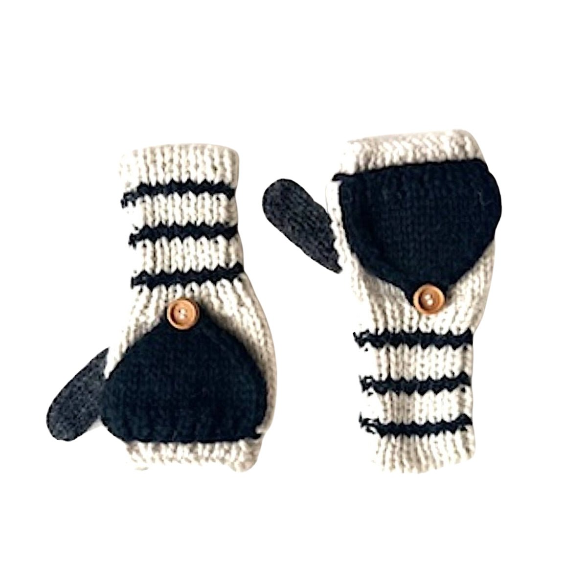 Kids Fingerless Fold - Over Mittens - Cabbages & Kings