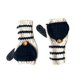Kids Fingerless Fold - Over Mittens - Cabbages & Kings