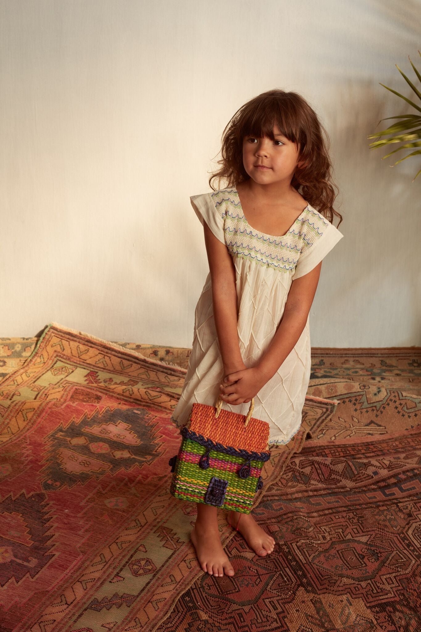 Natural Scalloped Dress - Cabbages & Kings