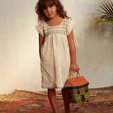 Natural Scalloped Dress - Cabbages & Kings