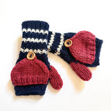 Kids Fingerless Fold-Over Mittens