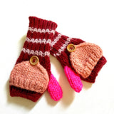 Kids Fingerless Fold-Over Mittens